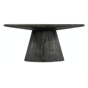 Commerce & Market Arness Round Cocktail Table Black Mango Wood | Hooker Furniture