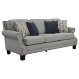 Sheldon - 3 Piece Set (Sofa, Loveseat, Chair) - Light Gray - Home Elegance USA