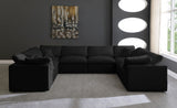 Plush - Cloud Modular Sectional - Black - Fabric - Home Elegance USA