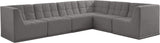 Relax - Modular Sectional 6 Piece - Gray - Fabric - Home Elegance USA