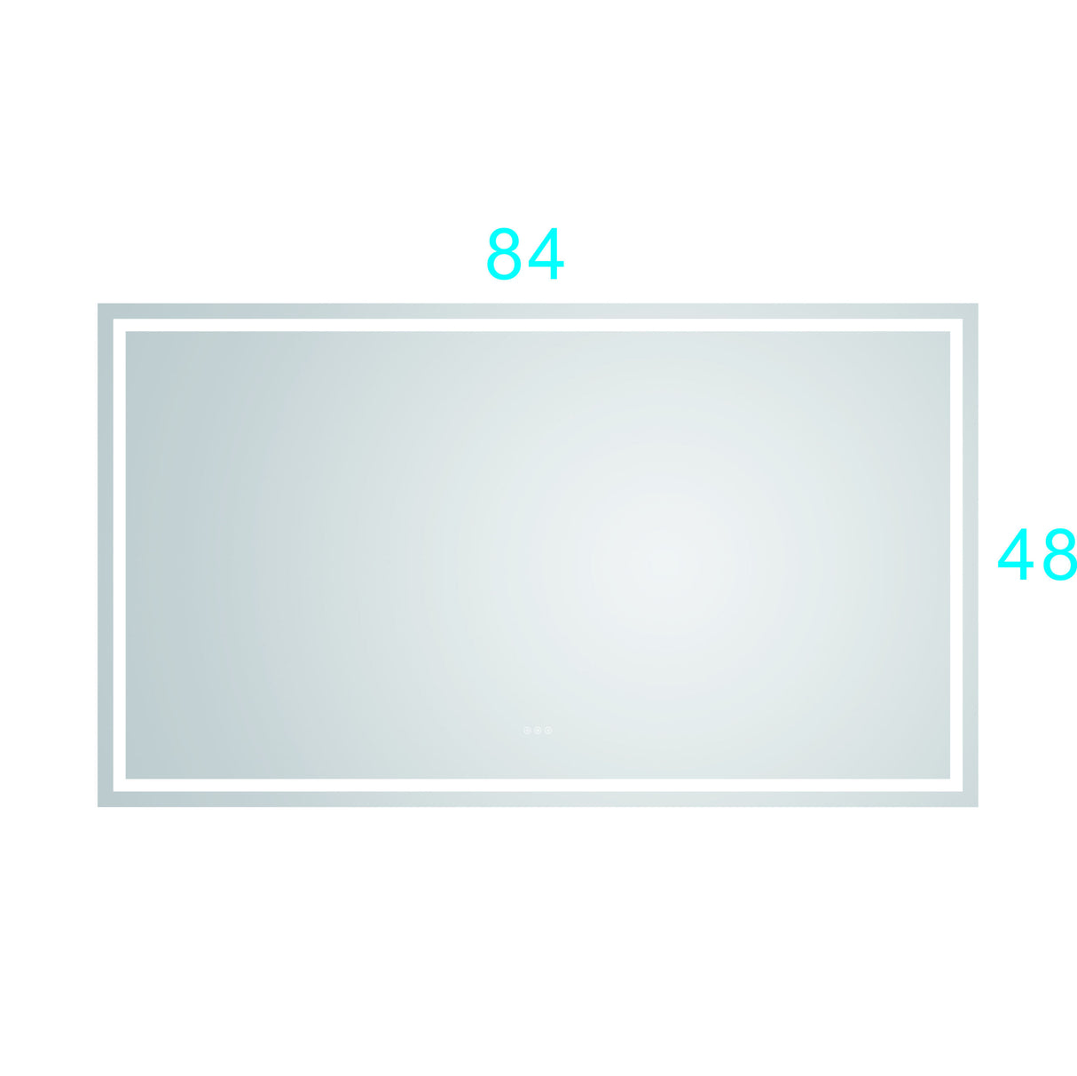 84*48 LED Lighted Bathroom Wall Mounted Mirror with High Lumen+Anti-Fog Separately Control

bedroom full-length mirror  bathroom led mirror  hair salon mirror