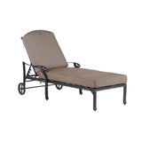 87" Long Reclining Chaise Lounge Set with Cushions