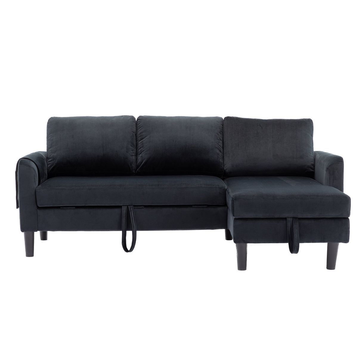 UNITED WE WIN Sectional Sofa Reversible Sectional Sleeper Sectional Sofa with Storage Chaise - Home Elegance USA