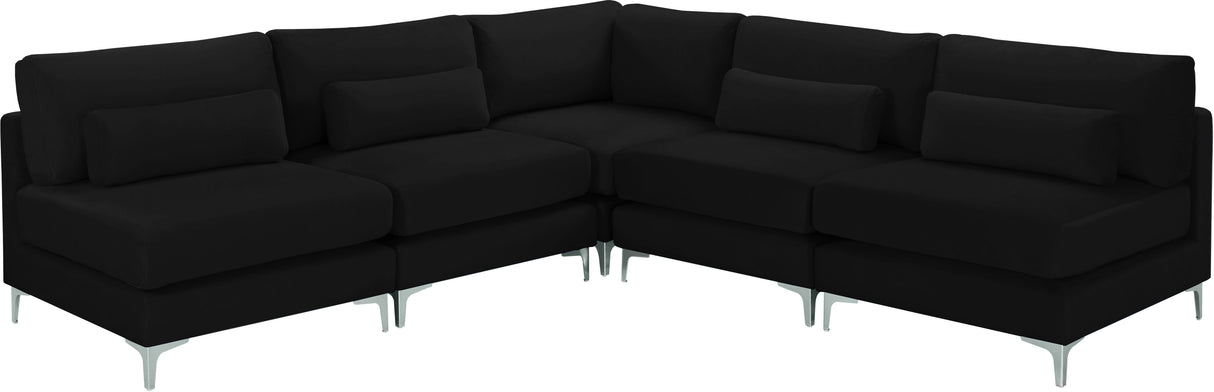 Julia - Modular Sectional - Black - Fabric - Home Elegance USA