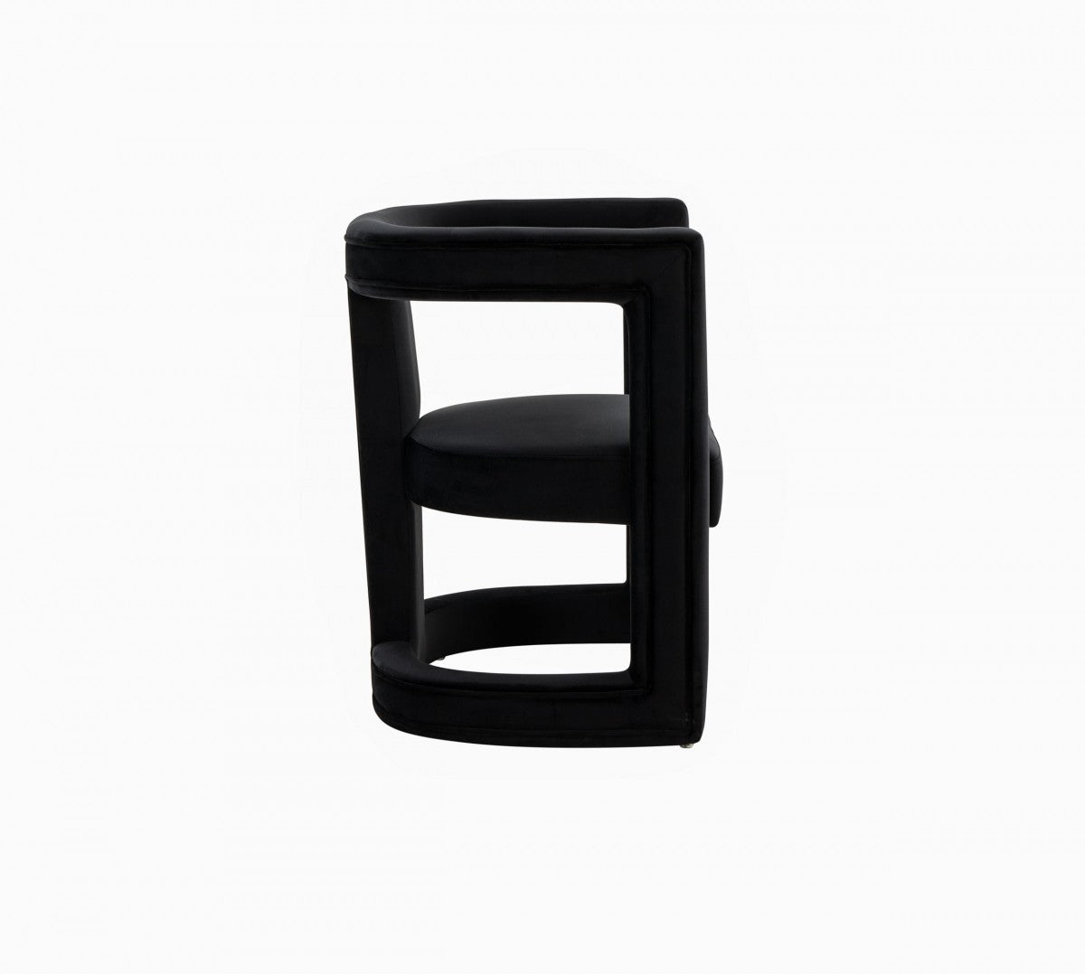 Modrest Kendra Modern Black Fabric Accent Chair - Home Elegance USA
