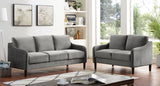 Kassel - Sofa & Loveseat - Gray - Home Elegance USA