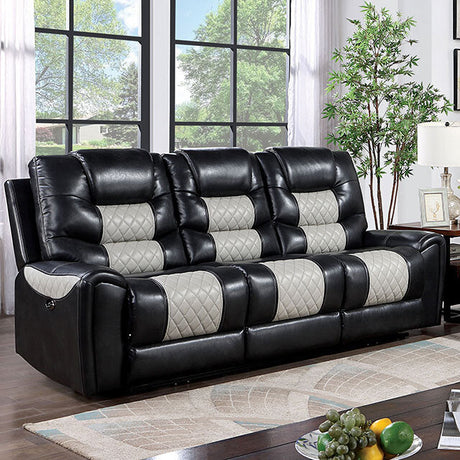 Furniture of America Leipzig Power Reclining Leatherette Sofa CM6080-SF-PM - Home Elegance USA