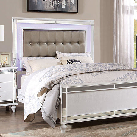 Furniture of America Brachium King Bed CM7977WH-EK-BED - Home Elegance USA