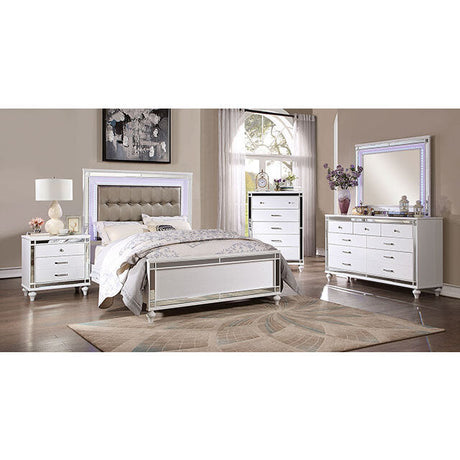 Furniture of America Brachium King Bed CM7977WH-EK-BED - Home Elegance USA