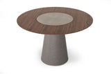 Vig Furniture - Modrest Alanna Modern Round Dining Table W- Lazy Susan - Vggu2997Rt