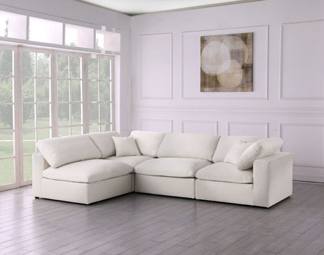 Serene - Cloud Modular Sectional 4 Piece - Cream - Home Elegance USA