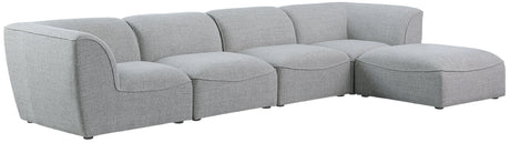 Miramar - Modular Sectional 5 Piece - Gray - Home Elegance USA