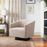 Garland Oatmeal Wood Base Swivel Chair - Home Elegance USA