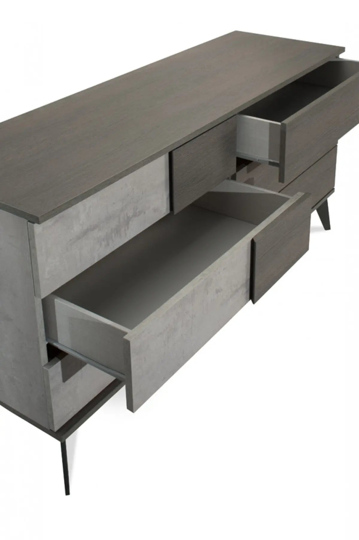 Vig Furniture - Nova Domus Italian Modern Faux Concrete & Grey Dresser - Vgacpalermo-Drs