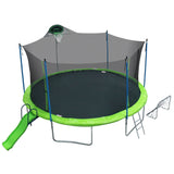 16FT TRAMPOLINE WITH SLIDE AND FOOTBALL GOAL - W285S00017 - image - 8