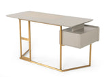 Vig Furniture - Modrest Deegan Modern Grey & Bronze Desk - Vgwc26Sz007