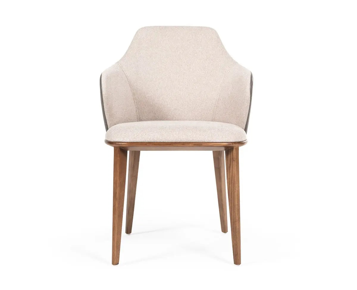 Vig Furniture - Modrest Megan Modern Beige & Grey Dining Chair - Vgcsch17117-1