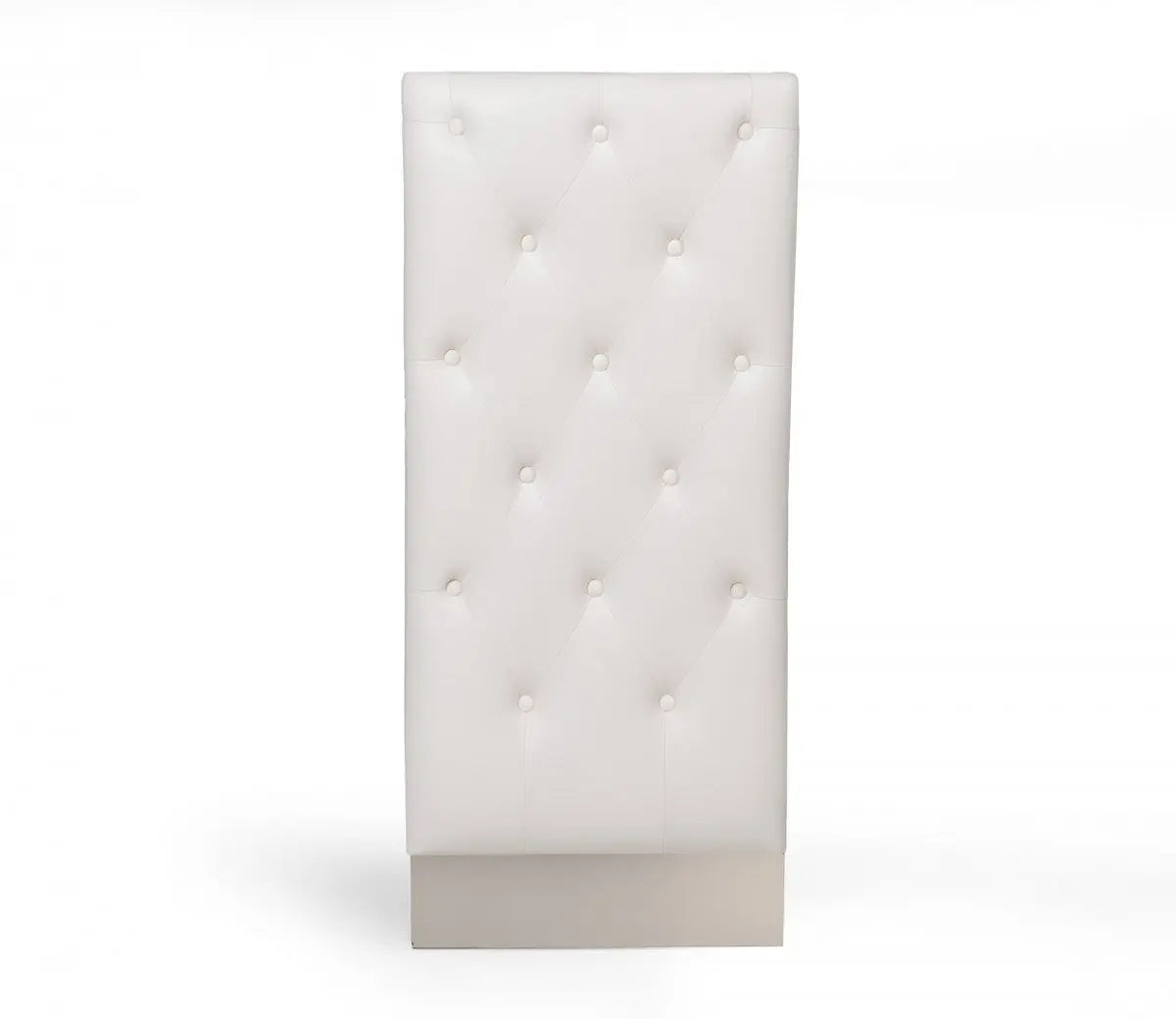 Vig Furniture - Modrest Kilson Modern White Leatherette & Stainless Steel Dining Chair (Set Of 2) - Vgvcb1819-Wht