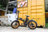 AOSTIRMOTOR A20 Folding Electric Bicycle 500W Motor 20" Fat Tire With 36V/13Ah Li-Battery