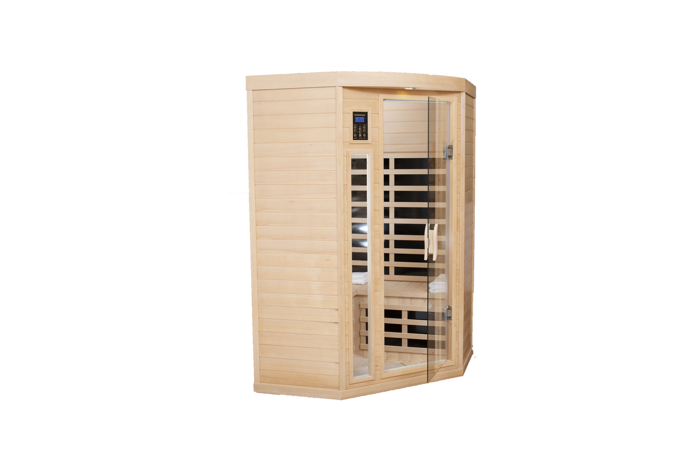 Pentagonal hemlock sauna room