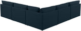 Mackenzie - Modular Sectional 5 Piece - Navy - Home Elegance USA