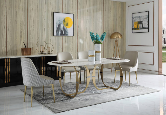 Vig Furniture Modrest Echo - Modern Marble Dining Table