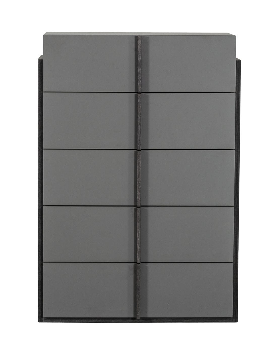 Vig Furniture Nova Domus Lucia - Italian Modern Elm and Matte Grey Chest