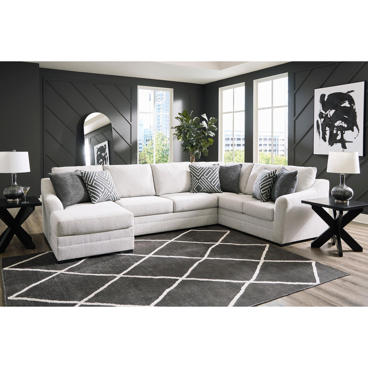 Benchcraft Koralynn Fabric 3 Pc Sectional 5410216/5410234/5410249 - Home Elegance USA