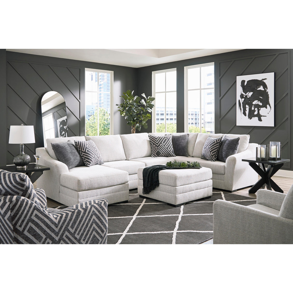 Benchcraft Koralynn Fabric 3 Pc Sectional 5410216/5410234/5410249 - Home Elegance USA