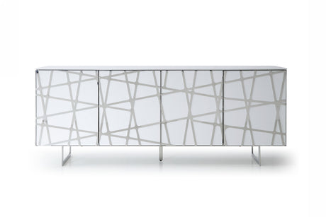 Vig Furniture Modrest Kilson - Modern White Buffet