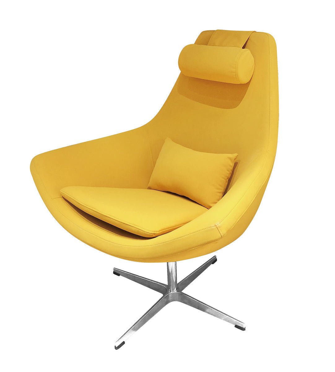 Vig Furniture Modern Kenora - Modern Yellow Eco-Leather Accent Chair