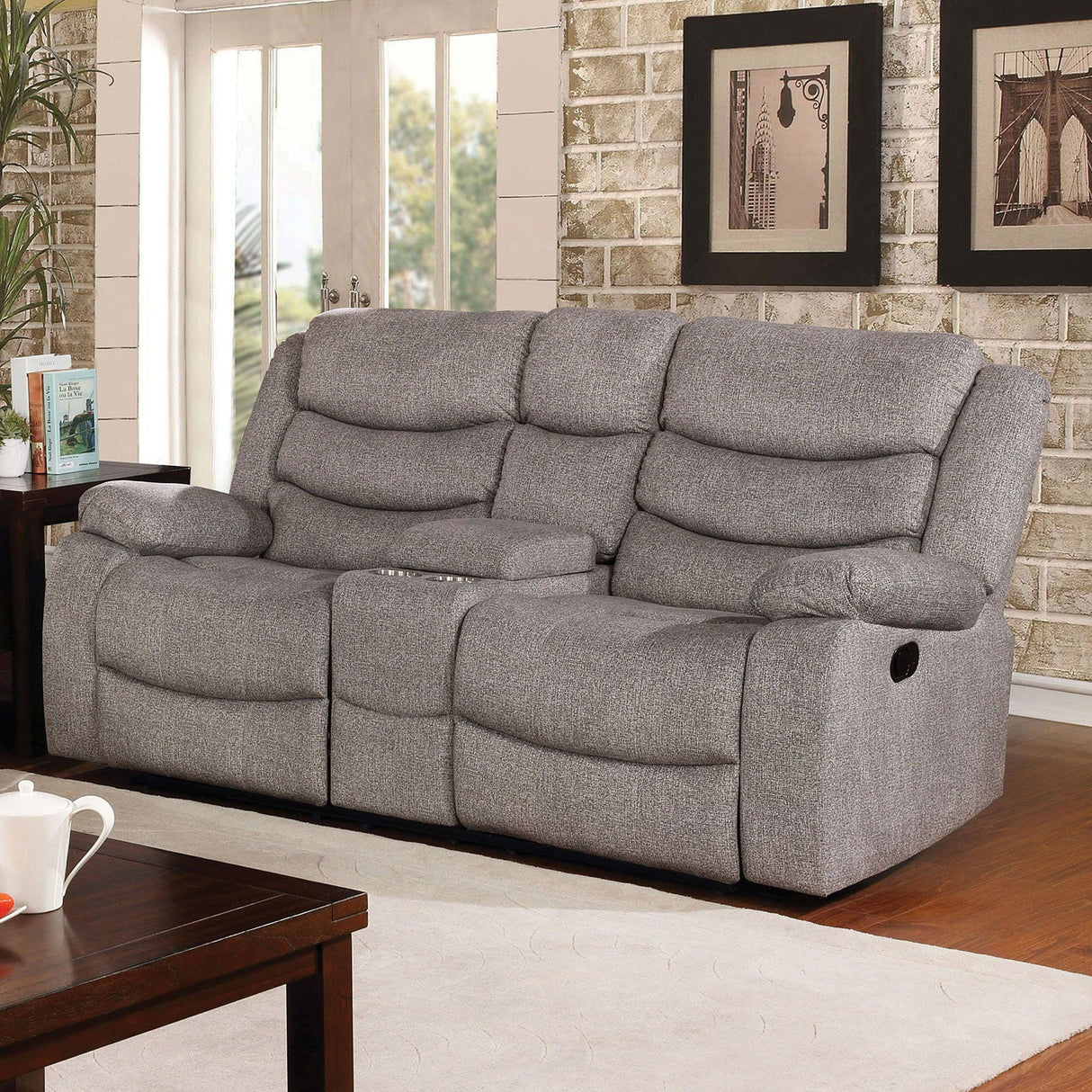 Castleford - Sofa & Loveseat - Light Gray - Home Elegance USA