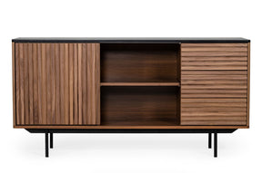Vig Furniture Modrest Maggie - Modern Walnut and Grey Buffet