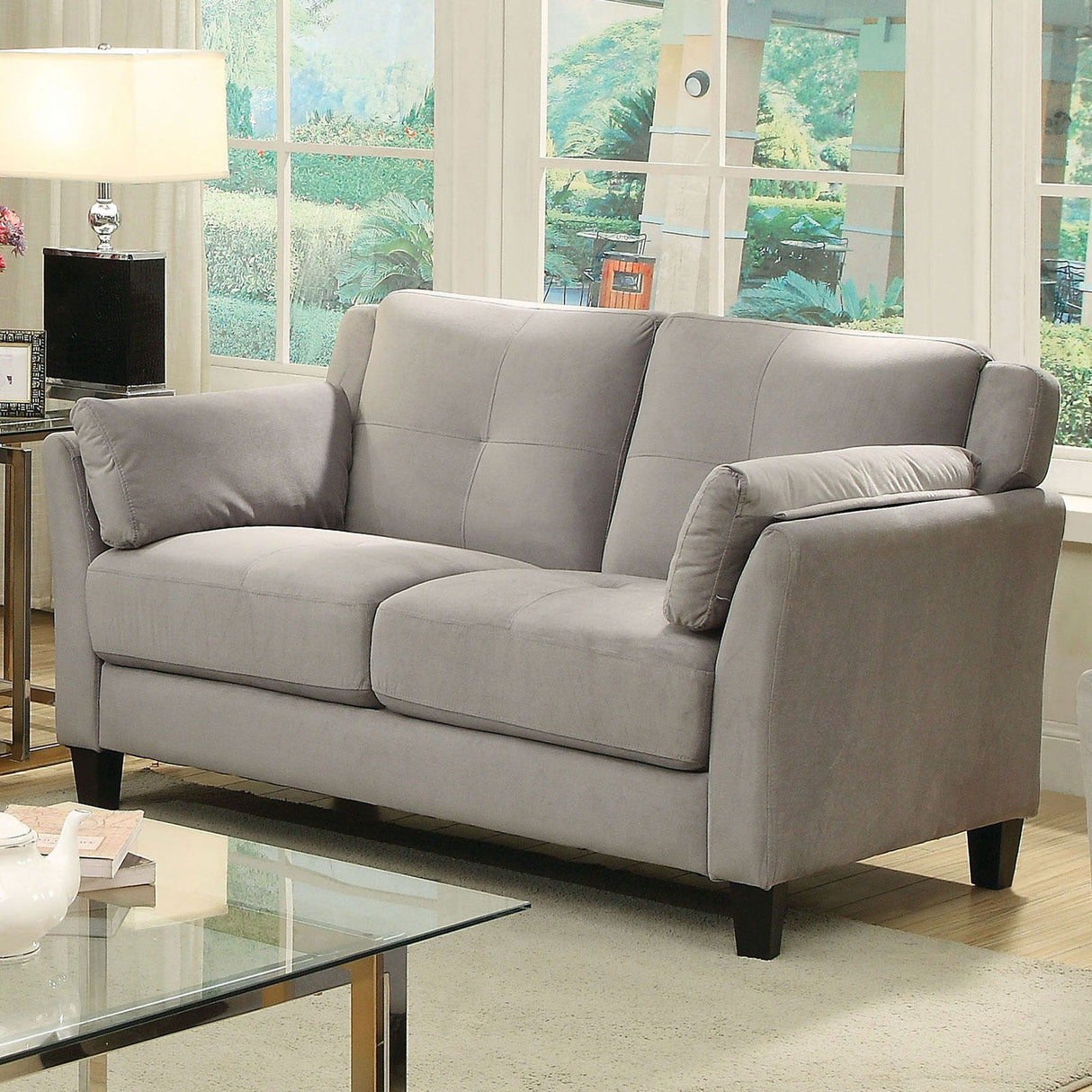 Ysabel - Sofa & Loveseat - Warm Gray - Home Elegance USA