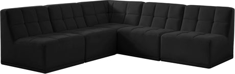 Relax - Modular Sectional 5 Piece - Black - Home Elegance USA