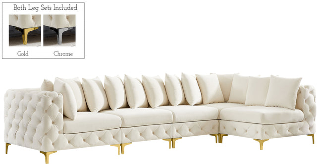 Tremblay - Modular Sectional 5 Piece - Cream - Fabric - Home Elegance USA