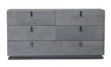 Vig Furniture Modrest Buckley - Modern Grey Crackle Dresser