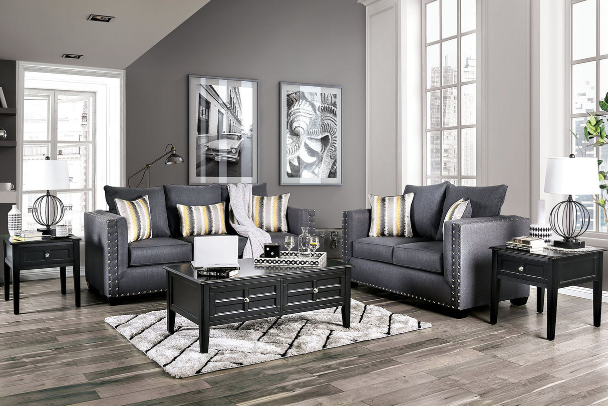 Inkom - Sofa & Loveseat - Slate - Home Elegance USA