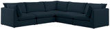 Mackenzie - Modular Sectional 5 Piece - Navy - Modern & Contemporary - Home Elegance USA