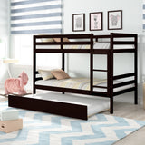 TWIN BUNKBED WITH TWIN TRUNDLE - Home Elegance USA