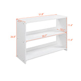 Low Twin Size Loft Bed with Cabinets, Shelves and Slide - White(OLD SKU :LP000503AAK)