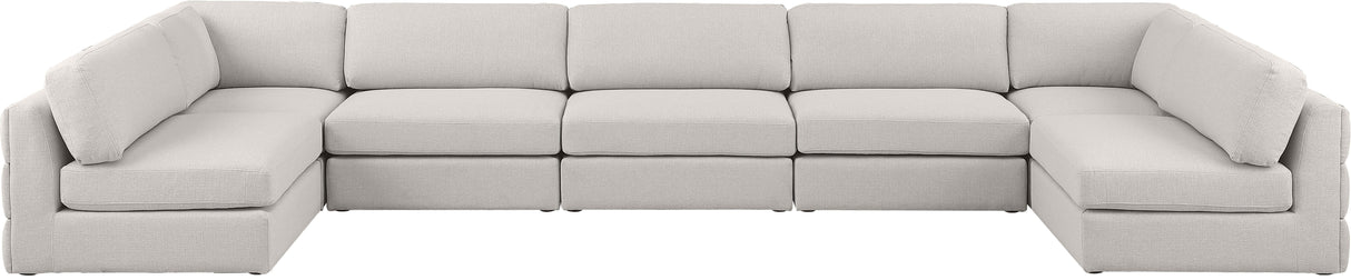 Beckham - Modular Sectional 7 Piece - Beige - Home Elegance USA