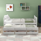 Daybed with Trundle and Drawers, Twin Size, White(OLD SKU: LP0000141KAA) - LP000241AAK - Home Elegance USA - 2