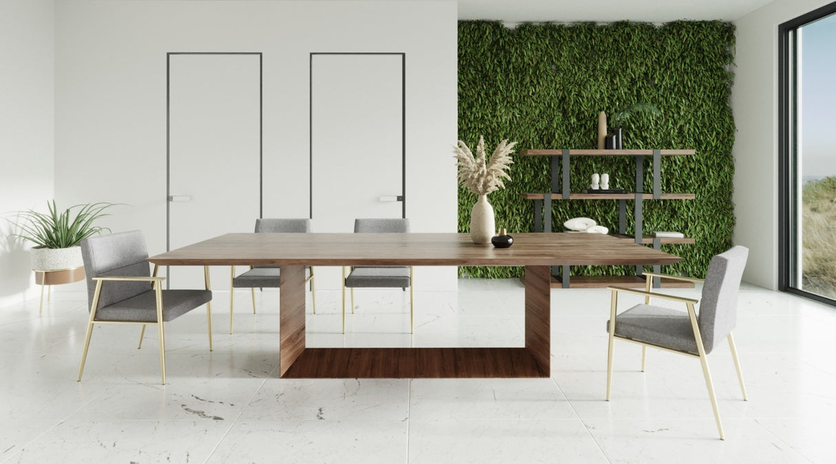 Vig Furniture Modrest Channa - Modern Walnut Dining Table