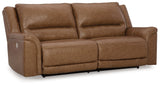 Trasimeno - Caramel - 2 Pc. - Power Reclining Sofa, Power Reclining Loveseat - Home Elegance USA