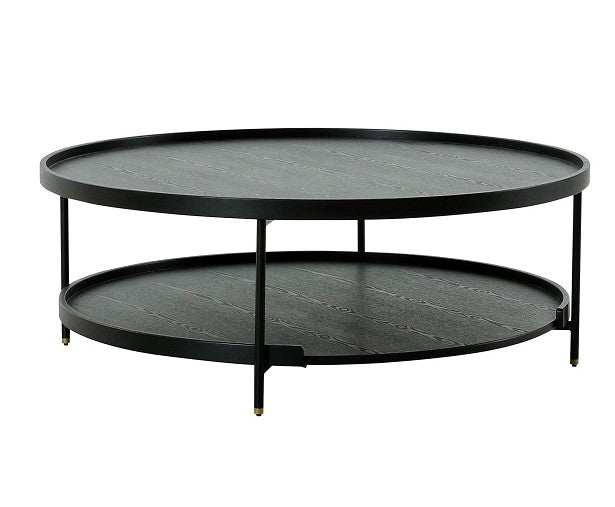 Vig Furniture Modrest Mitchell -  Black Iron Round Coffee Table