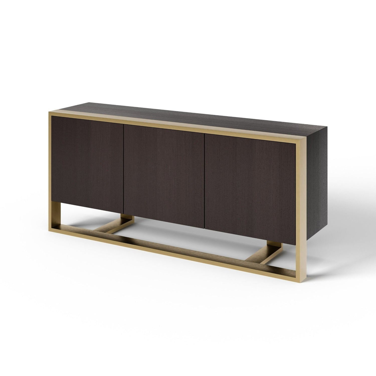 Vig Furniture Modrest - Modern Fauna Wenge and Brass Buffet