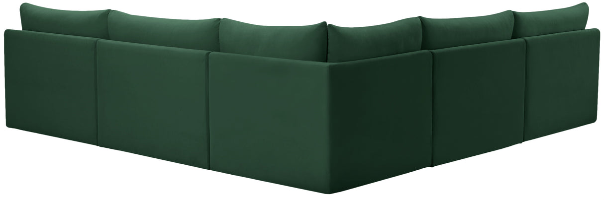 Jacob - Modular Sectional 5 Piece - Green - Home Elegance USA