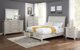 Shawnette - 5 Piece Queen Bedroom Set With Night Stand - Antique White - Home Elegance USA