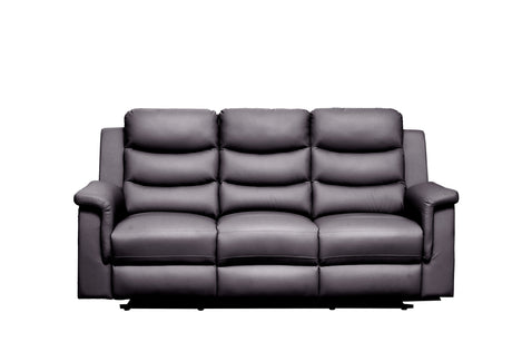 Reclining sofa with Middle Console Slipcover,  Stretch 3 seat Reclining Sofa Covers (BLACK, 3 Seat Recliner Cover with Console)  BLACK  faux Leather Home Elegance USA